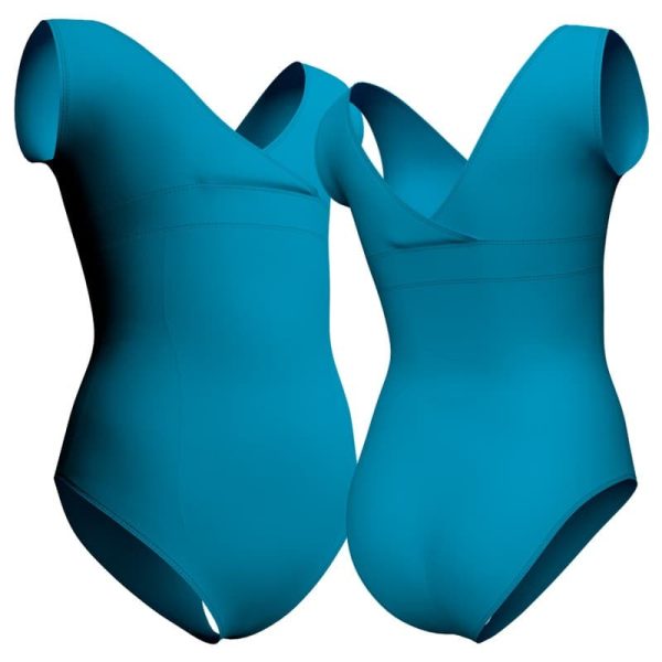 body danza senza maniche con inserto plc1212