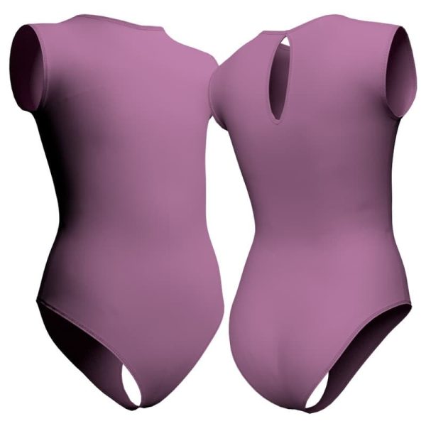 body danza senza maniche con inserto plc1232