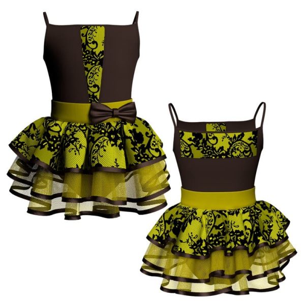 costume balletto bretelle con inserto belen pro ves117