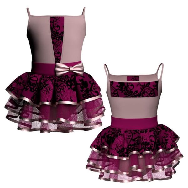 costume balletto bretelle con inserto belen pro ves11722