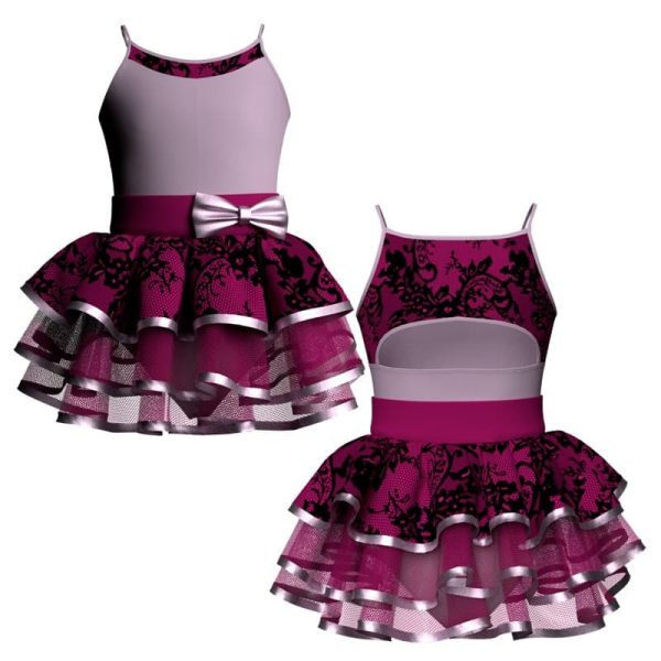 costume balletto bretelle con inserto belen pro ves12922