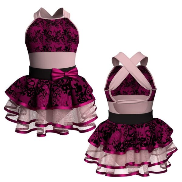 costume balletto bretelle con inserto belen pro ves23222