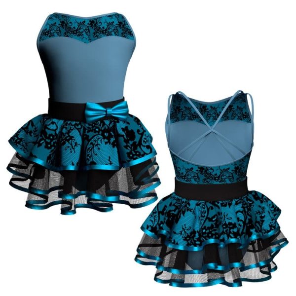 costume balletto bretelle con inserto belen pro ves234