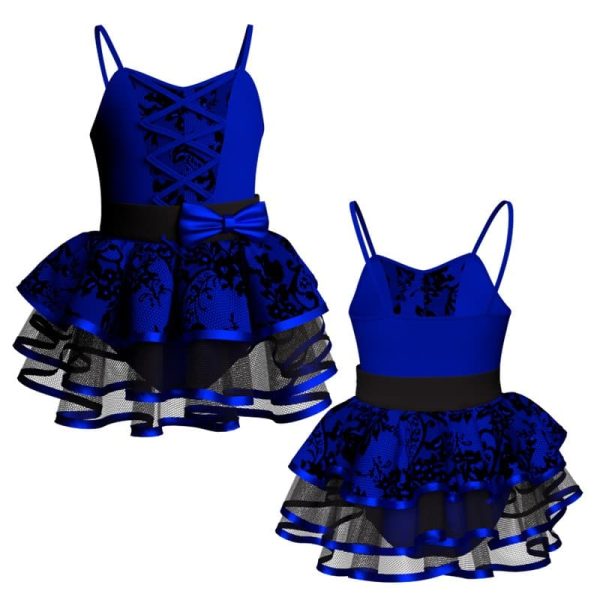 costume balletto bretelle con inserto belen pro ves2527