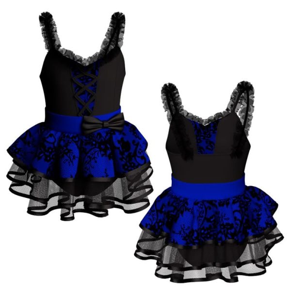 costume balletto bretelle con inserto belen pro ves2529