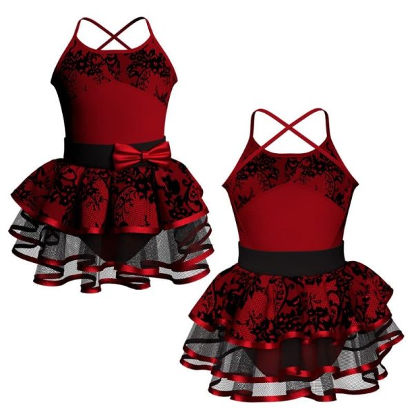 costume balletto bretelle con inserto belen pro ves3016