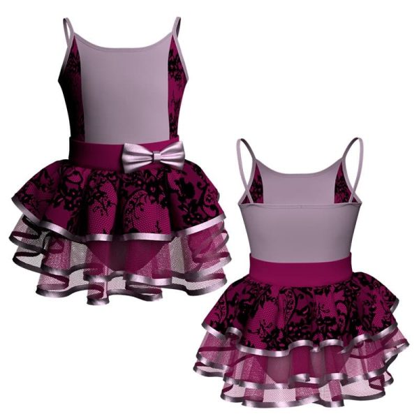 costume balletto bretelle con inserto belen pro ves400t22