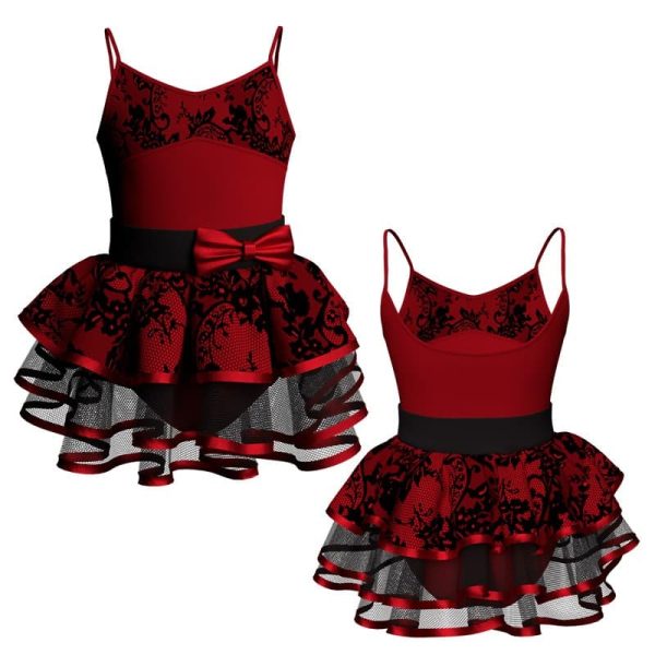 costume balletto bretelle con inserto belen pro ves404