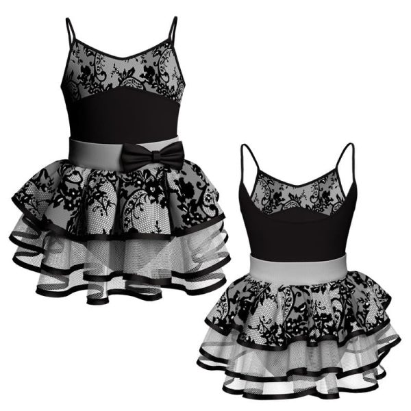 costume balletto bretelle con inserto belen pro ves40422