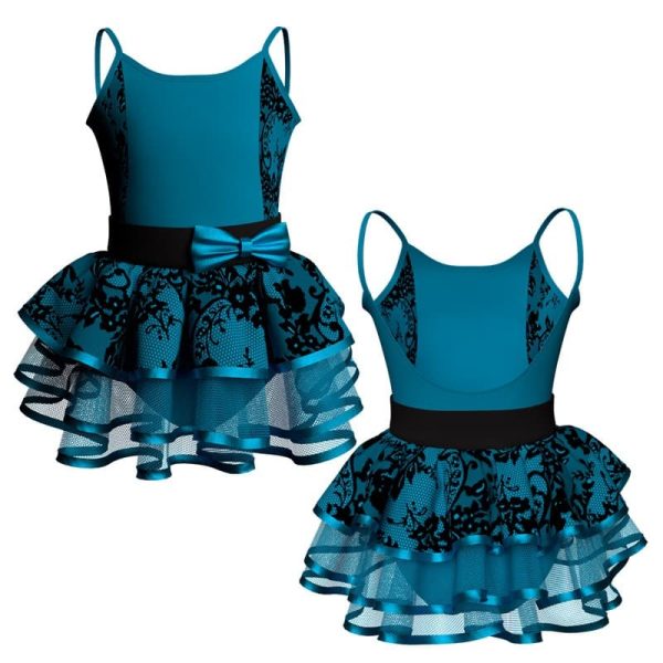 costume balletto bretelle con inserto belen pro ves418t