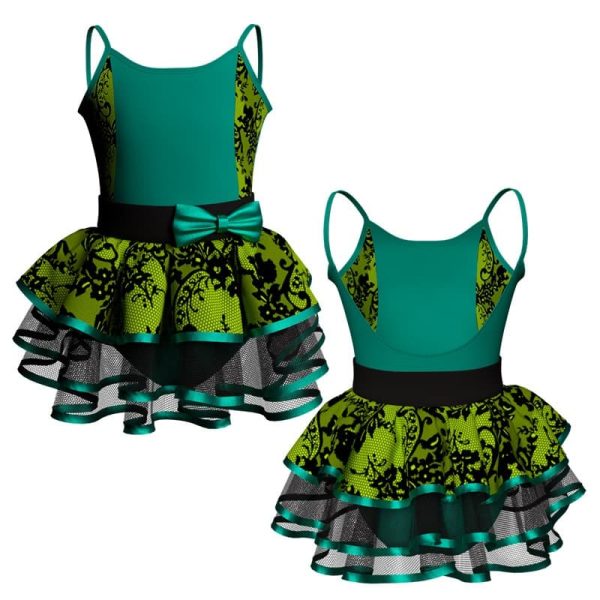 costume balletto bretelle con inserto belen pro ves418t22