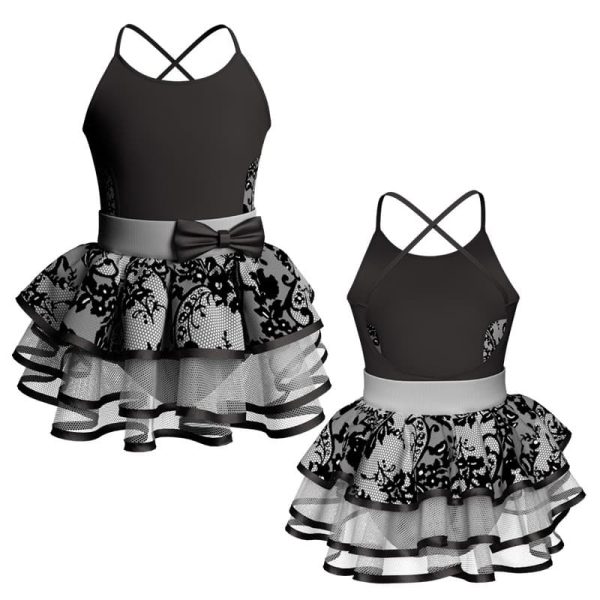 costume balletto bretelle con inserto belen pro ves42922