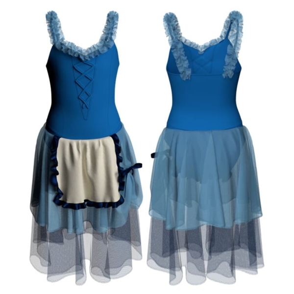 costume balletto bretelle con inserto yuc2529