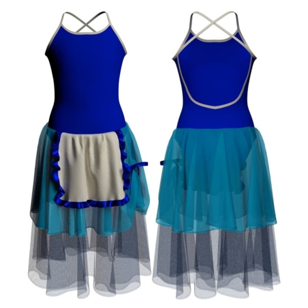 costume balletto bretelle con inserto yuc3016