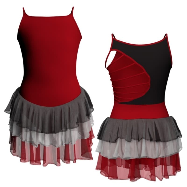 costume balletto bretelle con inserto yuh109