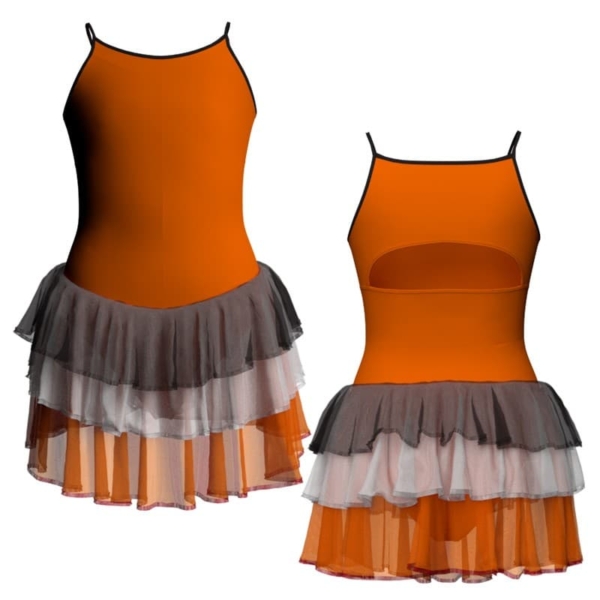 costume balletto bretelle con inserto yuh129