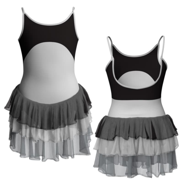 costume balletto bretelle con inserto yuh215