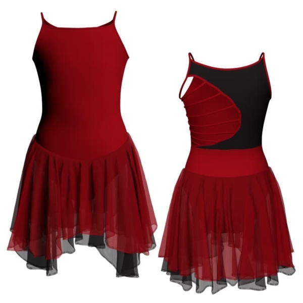 costume balletto bretelle con inserto yuk1091