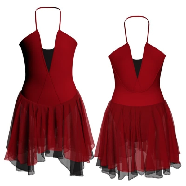 costume balletto bretelle con inserto yuk20241