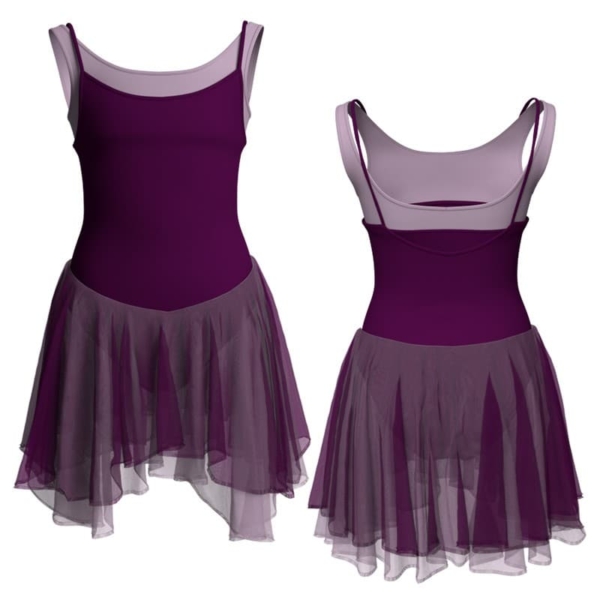 costume balletto bretelle con inserto yuk2181