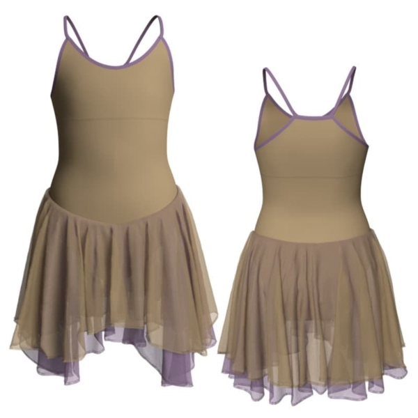 costume balletto bretelle con inserto yuk2291