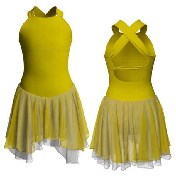 costume balletto bretelle con inserto yuk2321