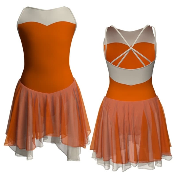 costume balletto bretelle con inserto yuk234