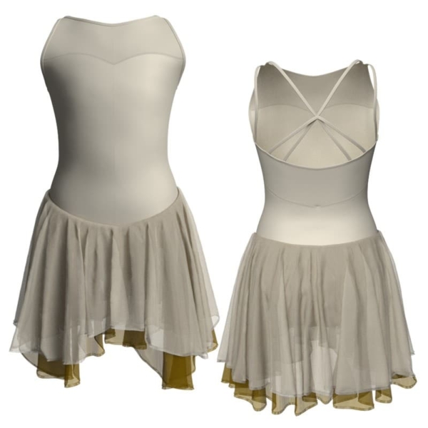 costume balletto bretelle con inserto yuk2341