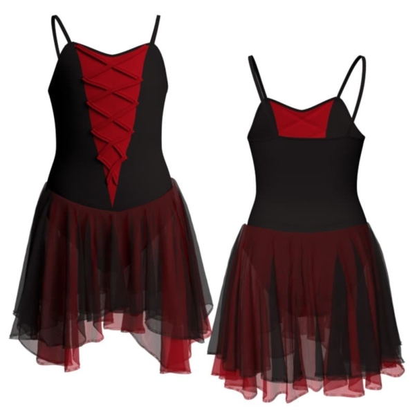 costume balletto bretelle con inserto yuk2527