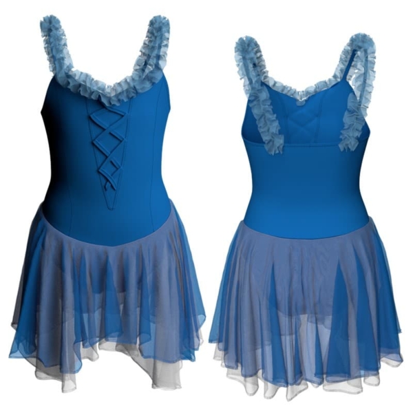 costume balletto bretelle con inserto yuk2529