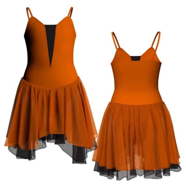 costume balletto bretelle con inserto yuk2609