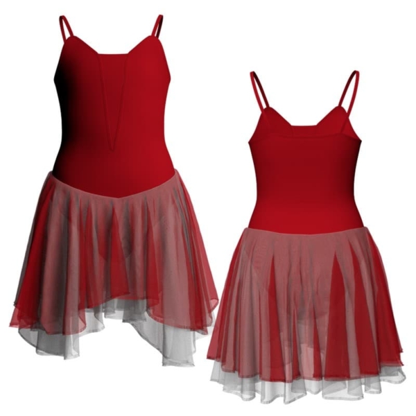 costume balletto bretelle con inserto yuk26091