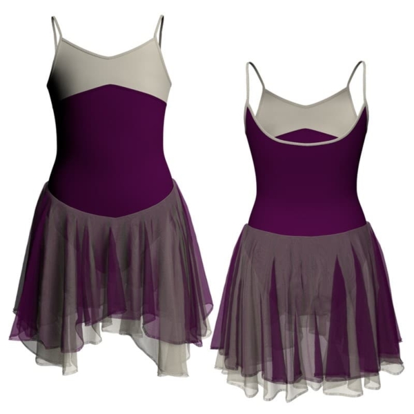 costume balletto bretelle con inserto yuk404