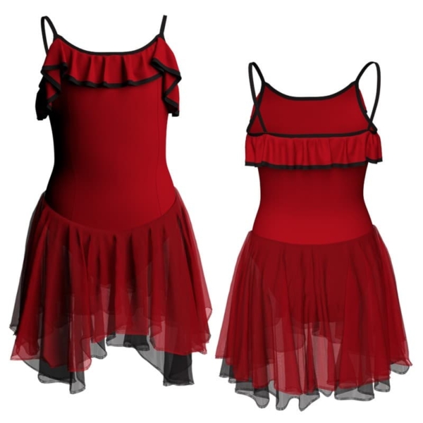 costume balletto bretelle con inserto yuk7y1