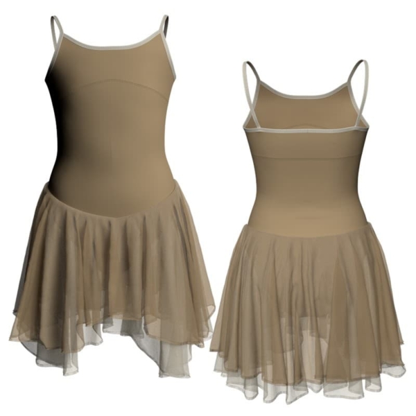 costume balletto bretelle con inserto yukb30051