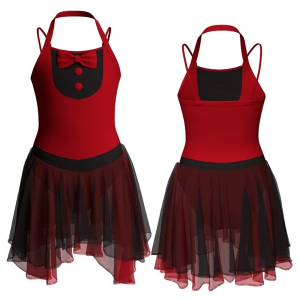 costume balletto bretelle con inserto yukm10031