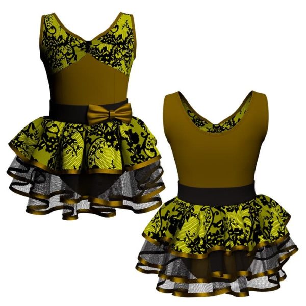 costume balletto canotta con inserto belen pro ves42522