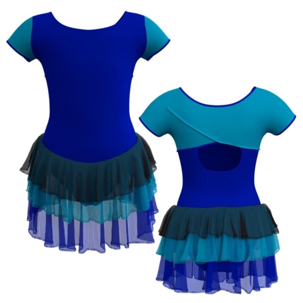 costume balletto manica corta con inserto yuh208