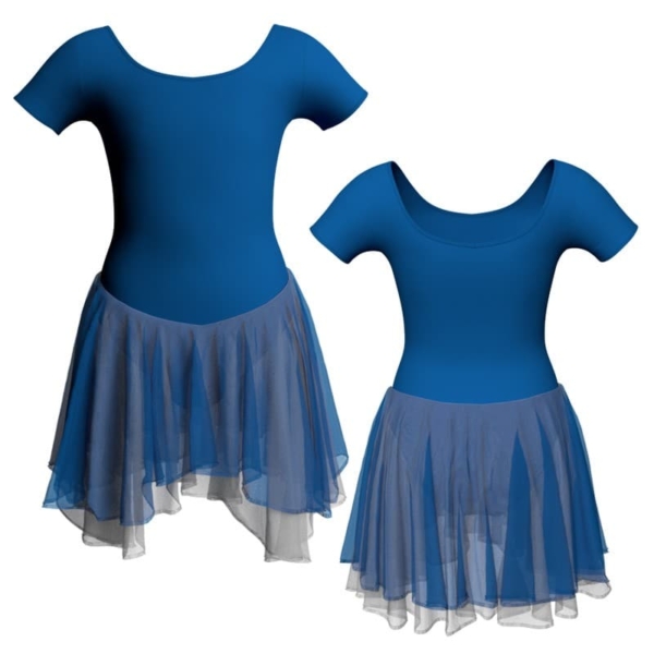 costume balletto manica corta con inserto yuk407t