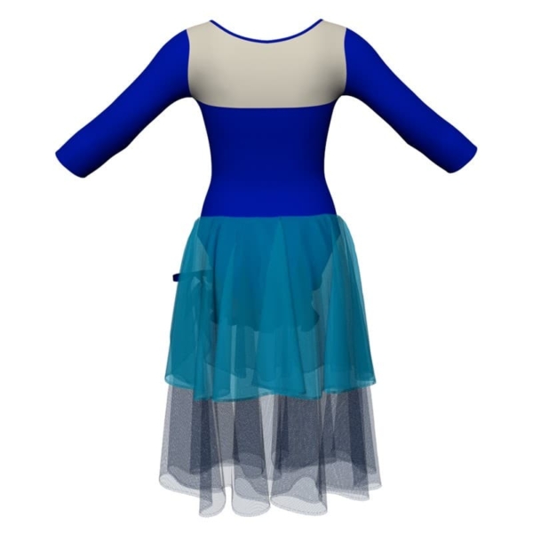 costume balletto maniche 3 4 con inserto yuc1161