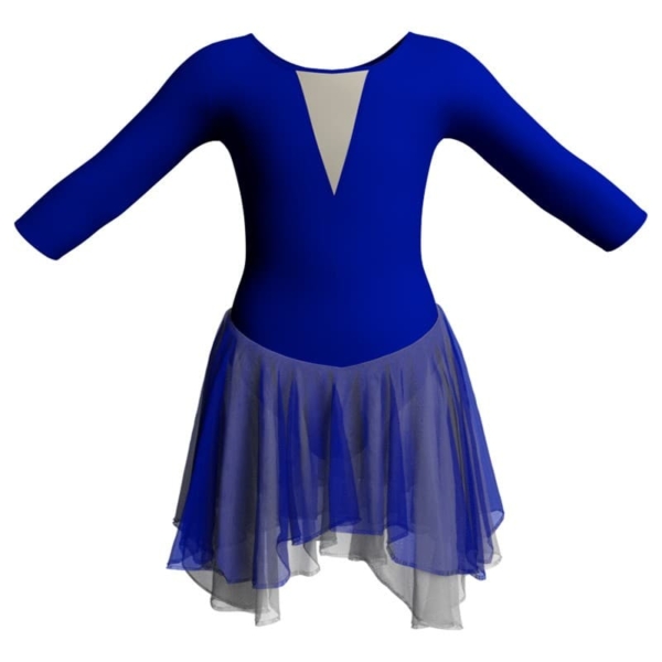 costume balletto maniche 3 4 con inserto yuk116