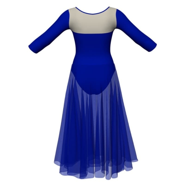 costume balletto maniche 3 4 con inserto yul1161