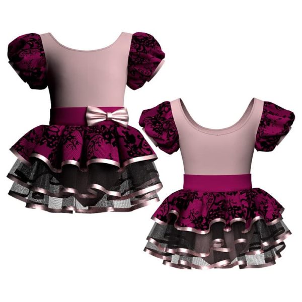 costume balletto maniche a palloncino con inserto belen pro ves264122