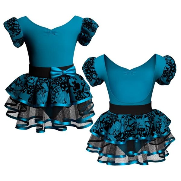 costume balletto maniche a palloncino con inserto belen pro ves281033