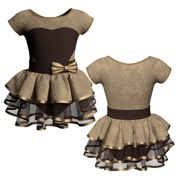 costume balletto maniche aletta con inserto belen pro ves100111