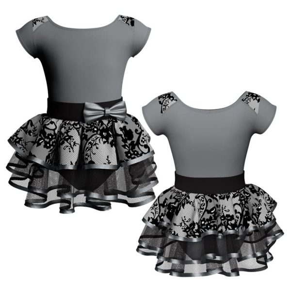 costume balletto maniche aletta con inserto belen pro ves100422