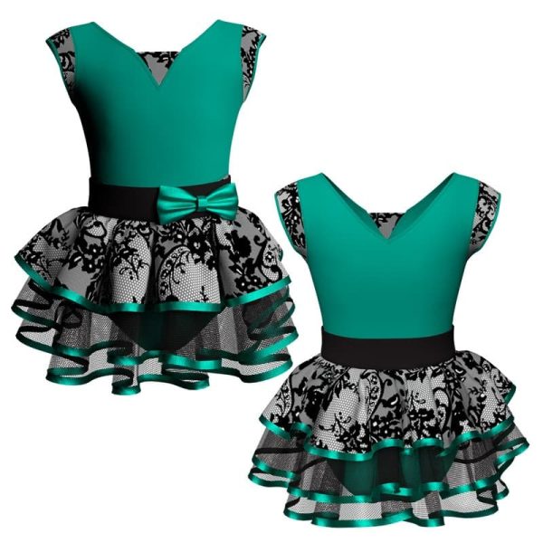 costume balletto maniche aletta con inserto belen pro ves115ss