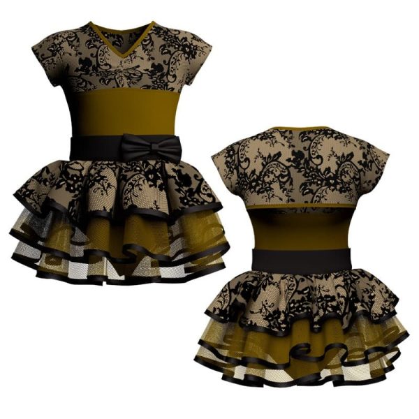 costume balletto maniche aletta con inserto belen pro ves122