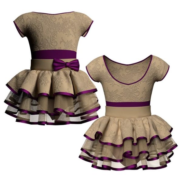 costume balletto maniche aletta con inserto belen pro ves128ss