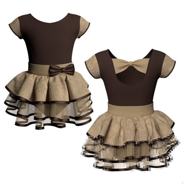 costume balletto maniche aletta con inserto belen pro ves210t